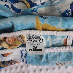 Vintage Football Team Logos Fitted Twin Sheet 1970s NFL 72x 104 Bibb Company Kid